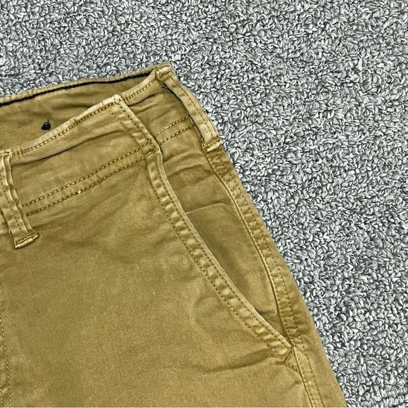 American Eagle Active Flex Longer Length Shorts Mens Size 26 Khaki Chino Causal - Picture 7 of 10